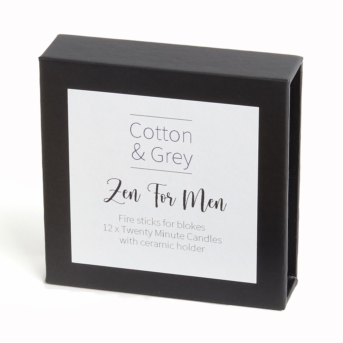 Zen for Men. 12 x Twenty Minute Candles with a Ceramic Holder for Relaxation Meditation, Mindfulness and Well-Being - Image 2