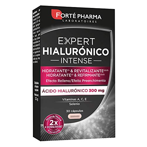 Complemento Alimenticio con Ácido Hialurónico y Vitaminas A/C/E y Selenio. EXPERT HIALURÓNICO INTENSE, 30 Cápsulas - Forté Pharma