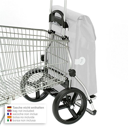 Andersen Shopper Royal mit 3-Speichenrad Alu klappbar mit 3-Speichen Rad Ø 25 cm und 41 Liter Tasche Kira mit Kühlfach grau – Bild 7