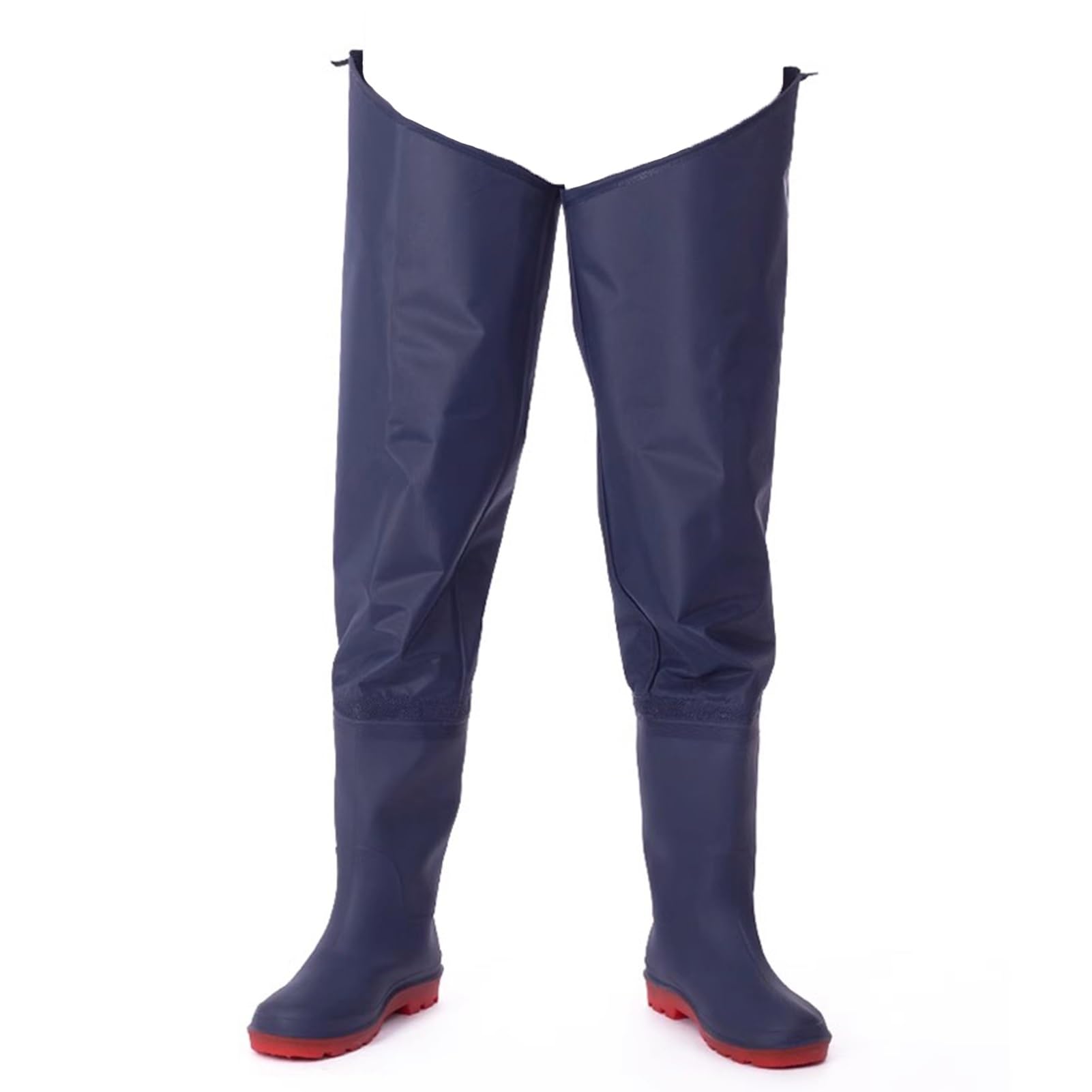 Wodery wędkarskie | Wodery biodrowe PCV Oxford Podeszwa Regulowany karabinek Wędkarstwo Wodery myśliwskie Niebieskie Wiele rozmiarów (7,5 UK)