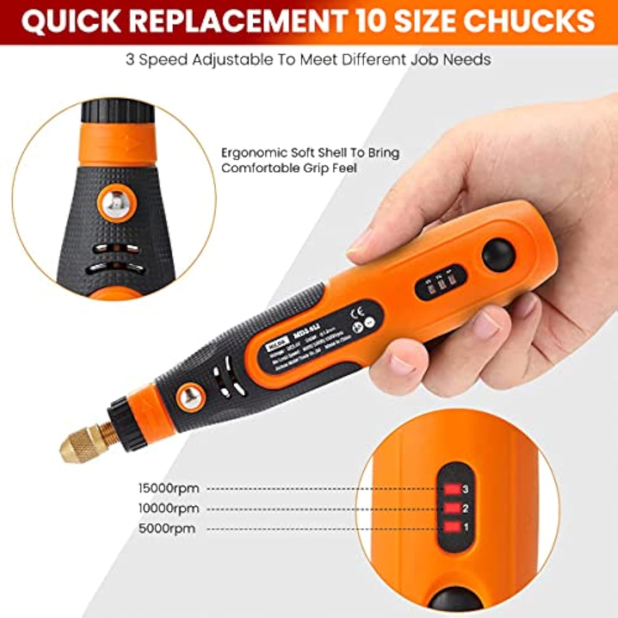 45pcs Mini Cordless Drill Machine, USB Rechargeable