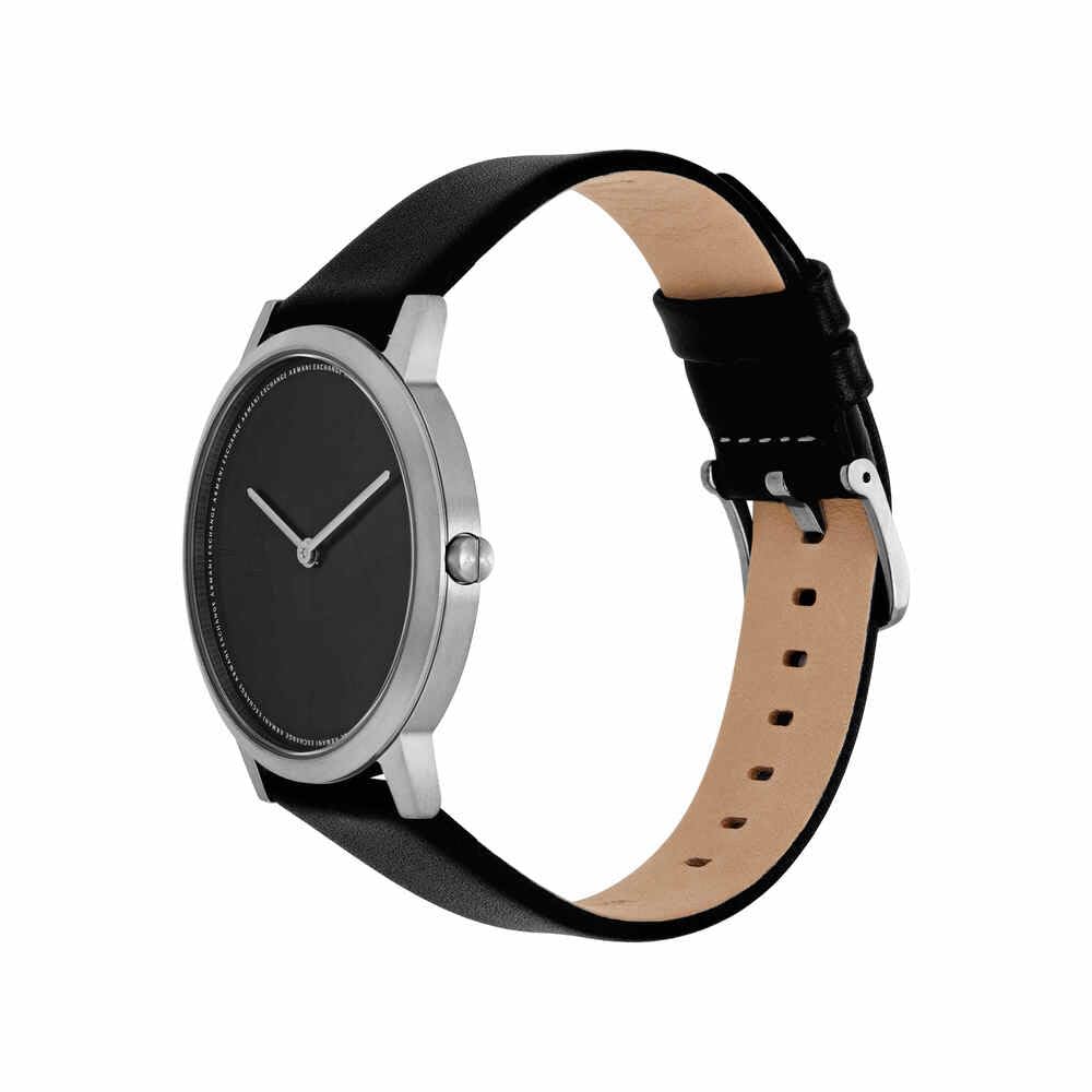 Armani Exchange Orologio da uomo, movimento al quarzo a due lancette e cassa da 40 mm con cinturino in acciaio inossidabile o in pelle