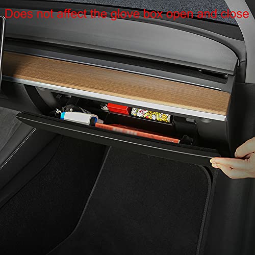 Goodangie00 Abs Glove Box Organizer Compartment Tray Interior Accessories Compatible With Tesla Model 3 Model Y 2017-2021 #TOP4