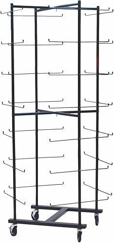 Miniatura 2 de Champion Sports Estante de casco de fútbol resistente con ruedas giratorias