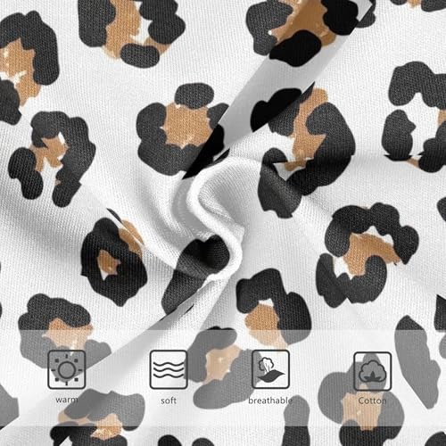 Black Brown Leopard Spots White Little Girl Panties Toddler Underwear Floral Cotton Funny Briefs Undies Kids 2t3