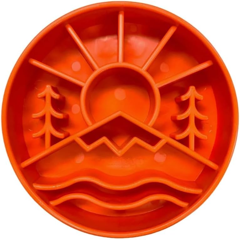 SodaPup Great Outdoors Enrichment Bowl – Durable Slow Feeder Bowl Made in USA from Non-Toxic, Pet-Safe, Food Safe Material for Mental Stimulation, Slowing Down Eating, Healthy Digestion, & More