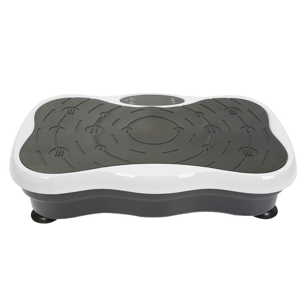Pedana Vibrante, Fitness Pedana Vibrante 3D Vibration Trainer, con Telecomando e Bande di Resistenza, Altoparlanti Bluetooth, LCD Display