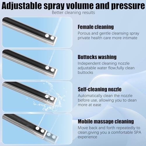 Linklife Bidet Toilet Seat Electric Warm Water Bidet With Warm Air Drying, Heated Seat Bidet With Self-Cleaning Nozzle Temperature Adjustable White  thumb #3