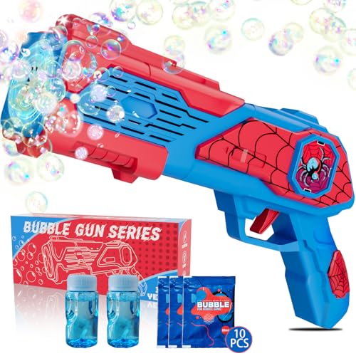 Bubble Machine Gun for Kids: Toys for 3+ Year Old Boys, Toys for Boys 4-6, Outsider&Outdoor Toy for Toddlers 3-5, Easter, Summer, Wedding, Party Favors, Halloween, Birthday Gifts