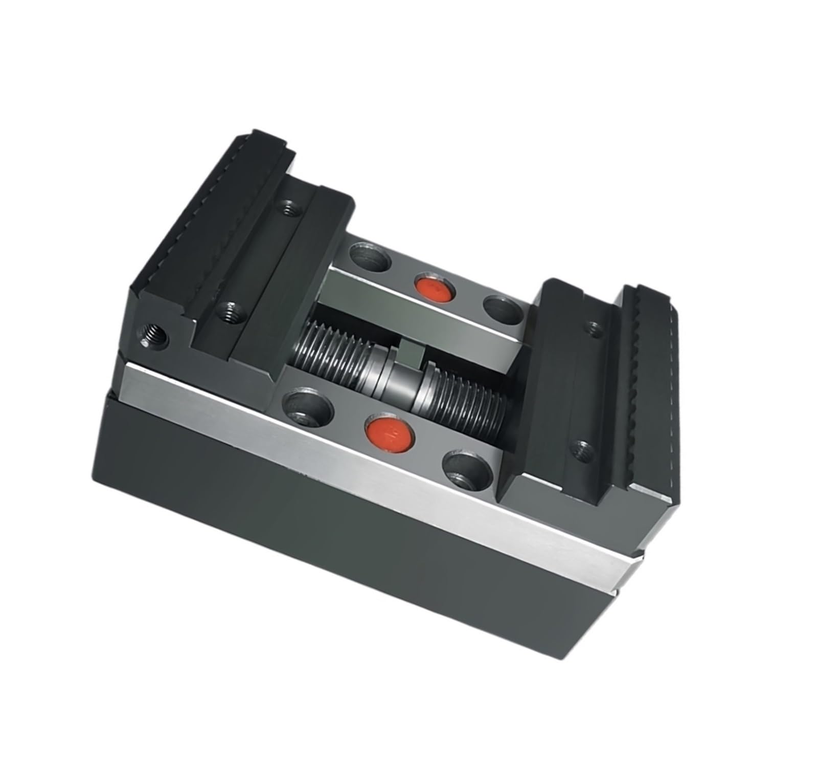 Tornillo de banco de cuatro ejes con autocentrado y precisión, K105-152 accesorio for máquina herramienta Mordazas resistentes de doble propósito con orificios de punto cero