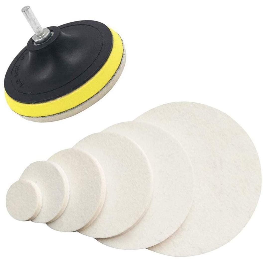 DIY Crafts 1 Kit, 3" inch Polishing Buffer Wool and Wheel Polishing Pad, 3-7" inch 3 Pcs Polishing Buffer Wool and Wheel Polishing P (1 Kit, 3" inch Polishing Buffer Wool and Wheel Polishing Pad)-image-34