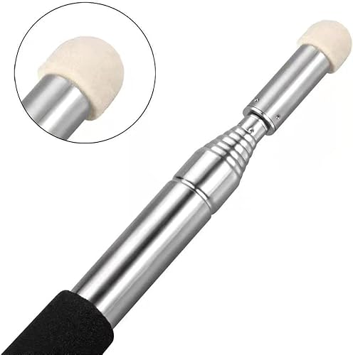 Miniatura 3 de Paquete de 2 punteros telescópicos para profesores, puntero de enseñanza, puntero de mano extensible telescópico retráctil para aula, puntero de