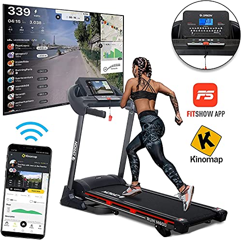 Orion Fitness Run M600 laufband klappbar elektrisch bis 120kg, Bluetooth, Fitshow, Kinomap automatische Steigung auf 15… – Bild 3