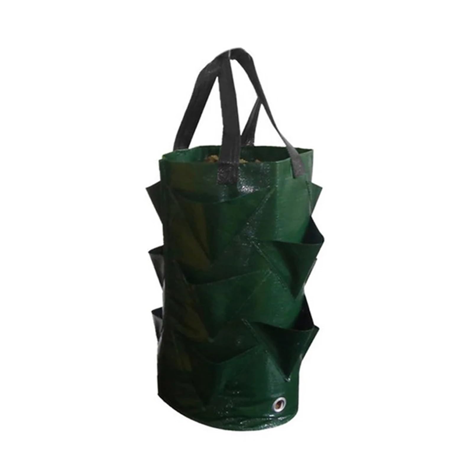EYRMQWJPC Fabric Plant Growing Bags, Plant Grow Bags 3 gallon Multicolor For Strawberry Vegetables Herbs Flowers(Green)