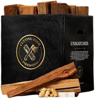 Cutting Edge Firewood - 8″ Oak Cooking Wood Splits – (10 lbs) | Premium BBQ Smoking Wood | Clean, Hot-Burning Oak for Offset, Vertical & Kamado Ideal for Brisket, Pork & More