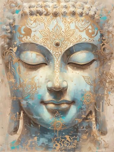 Peinture diamant Bouddha 5D de 60x80cm aux finitions scintillantes