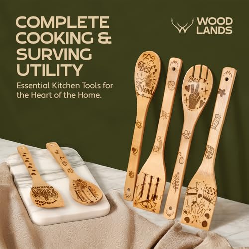 Woodlands-USA-Best-Friend-Wooden-Spoons-for-Cooking-Perfect-Birthday-Gifts-for-Best-Friend-Bamboo-Spoons-Wooden-Kitchen-Utensil-SetUnique-Best-Friend-Birthday-Gifts-for-Women-Who-Have-Everything Woodlands USA Best Friend Wooden Spoons for Cooking Perfect Birthday Gifts for Best Friend Bamboo Spoons Wooden Kitchen Utensil SetUnique Best Friend Birthday Gifts for Women Who Have Everything