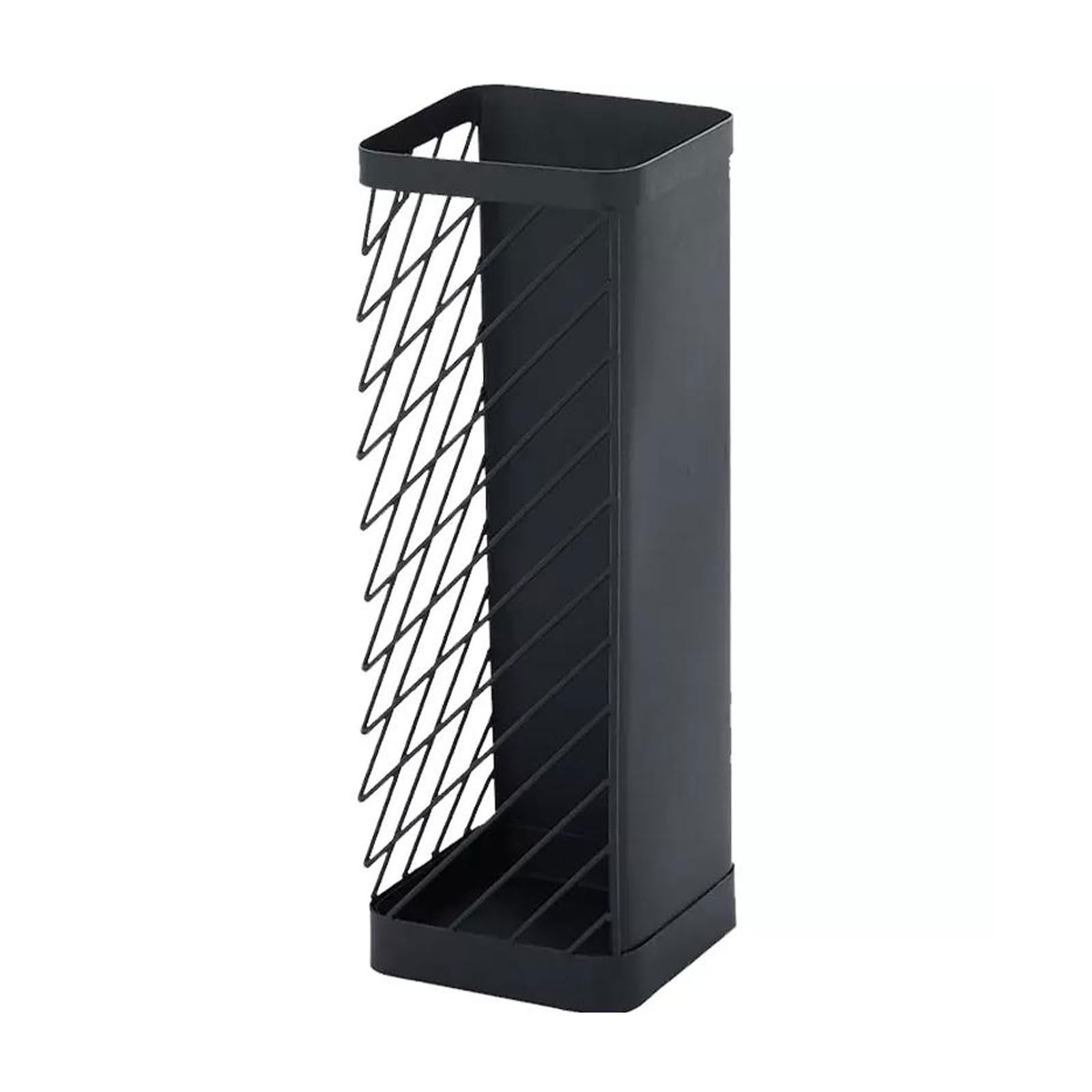 Lizhuzhuzs28 Freestanding Iron Umbrella Stand Entryway Space Saving Holder Organizer, Drainage Rack Storage for Front Door Office