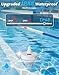 Grillum Wireless Pool Thermometer Floating Easy Read, IPX8 Waterproof Digital Water Temperature Monitor, Instant Display with 2 Sealing Wrenches for Swimming Pool, Spa, Hot Tub, Cold Plunge