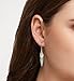 MORGAN & PAIGE .925 Sterling Silver 18K Yellow Gold Plated Genuine Green Jade and 1/20 Cttw Diamond Leaf-Shaped Leverback Earrings for Women - 2inch Dangle Earrings (I-J Color, I2-I3 Clarity)