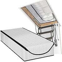 Dachbodentreppen Isolierung Abdeckung 63 x 137 x 27,9 cm,Dachbodentreppen Isolierabdeckung, Dachboden Treppe Isolierabdeckung für herunterziehbare Treppe, Dachboden, Dachboden, Treppenleiter