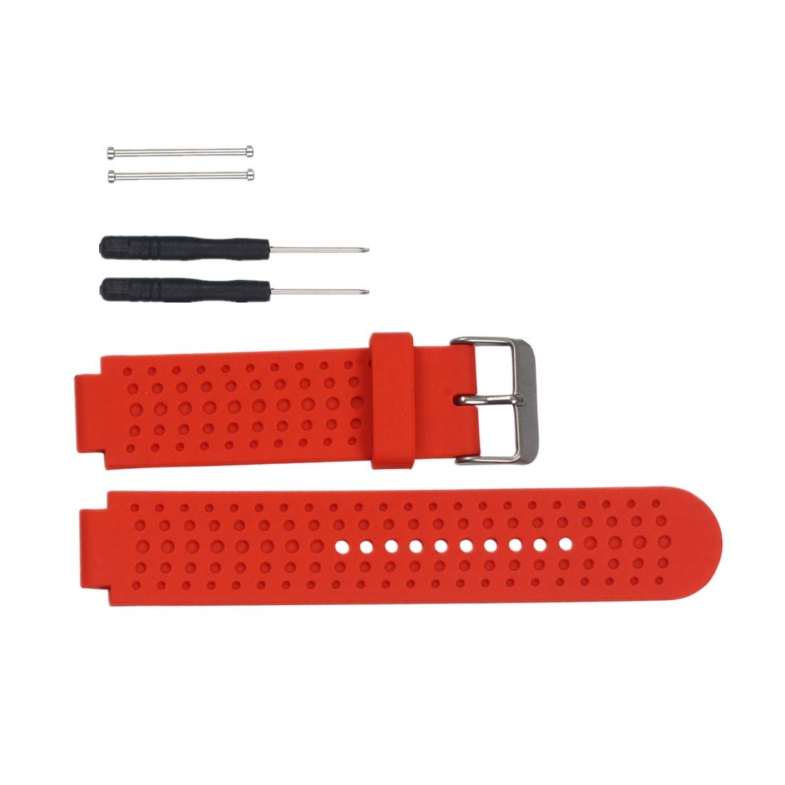 Huwokxix Watch Strap compatible with Garmin Approach S20/S5/S6,Adjustable Silicone Sports Strap Replacement Band for Garmin Forerunner 220/230/235/620/630/735XT