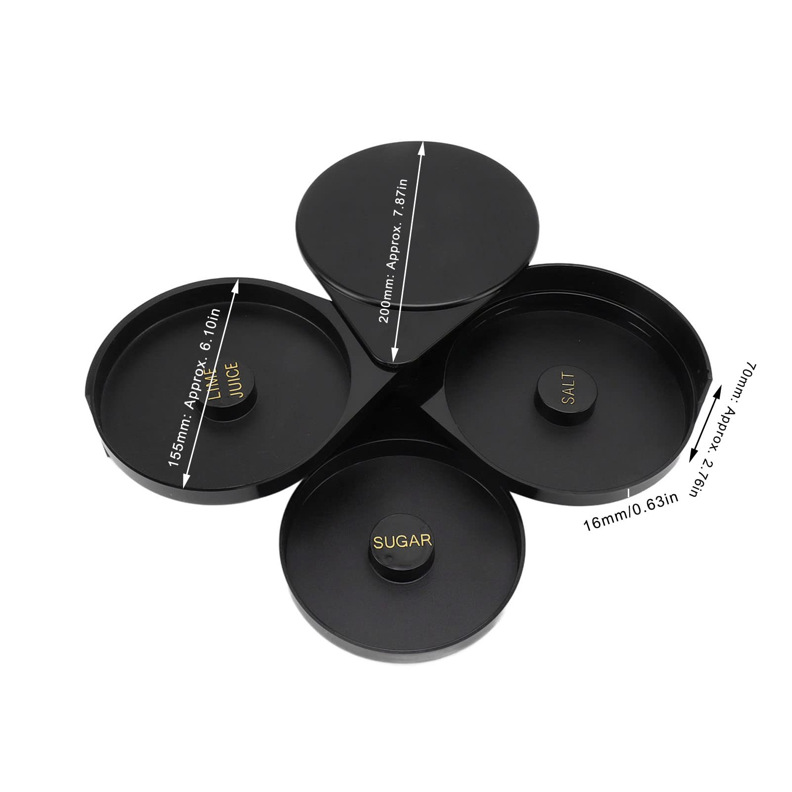 3 Tier Bar Glass Rimmer,Margarita Salt Rimmer Set,Glass Rimmer for Cocktails Food Grade Professional Sugar Salt Rimmers Bartender Tool for Home Bars