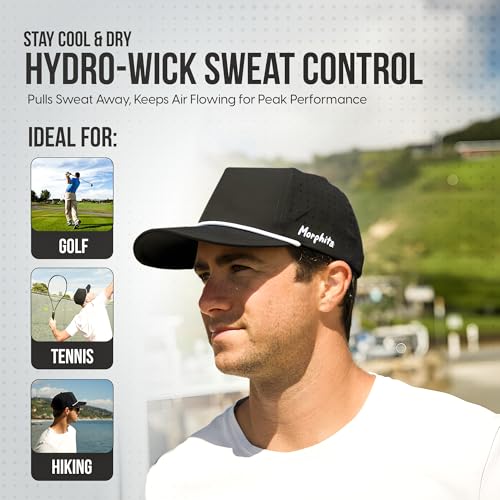 Image of Performance Golf Hat for Men & Women, Breathable Athletic Cap, Lightweight Running Hat, UPF 50 Sun Protection