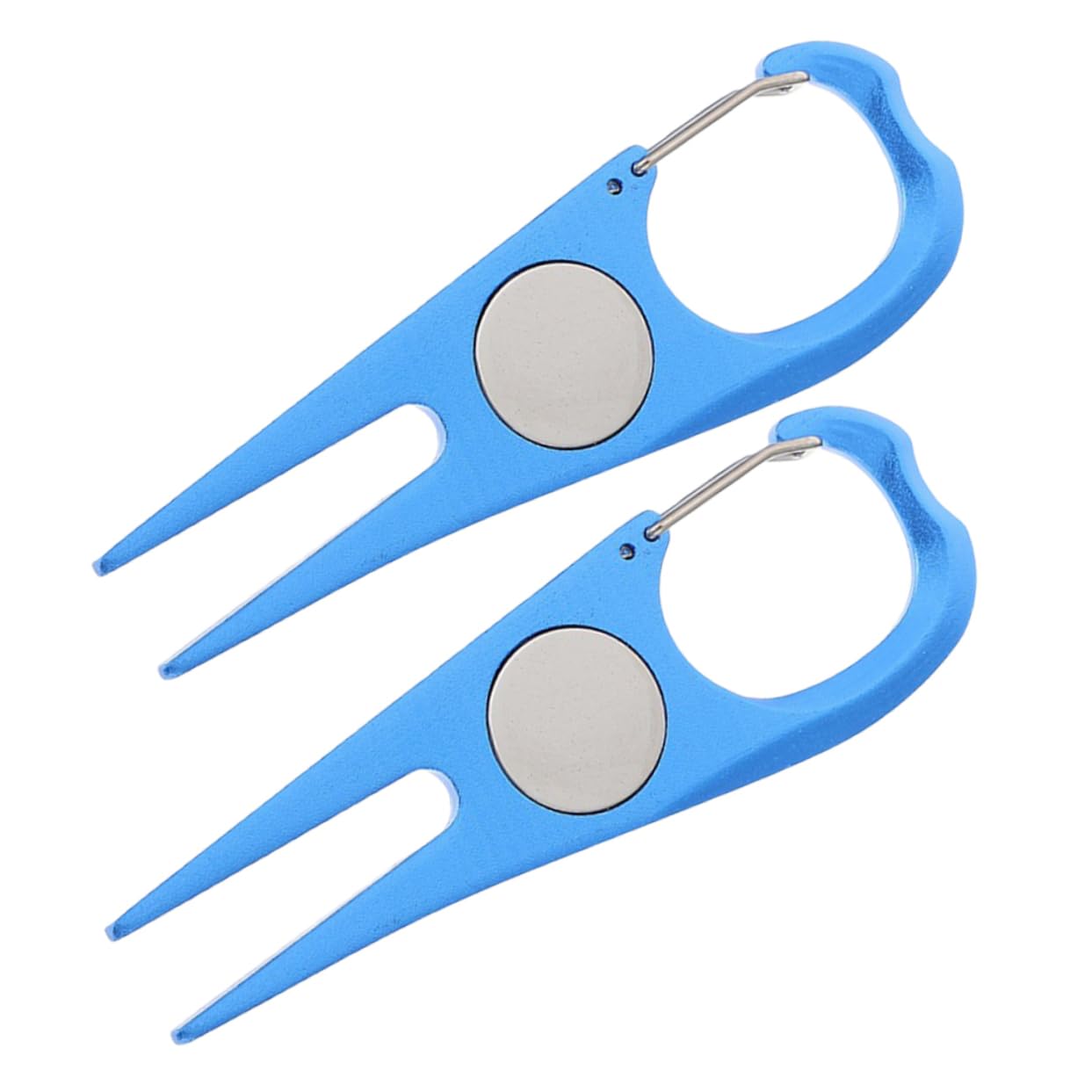 POPETPOP 2Pcs Golf Divot Repair Tool Ball Marker Lightweight Grass Tool Convenient Portable for Golf Course Use Present for Golf Enthusiasts