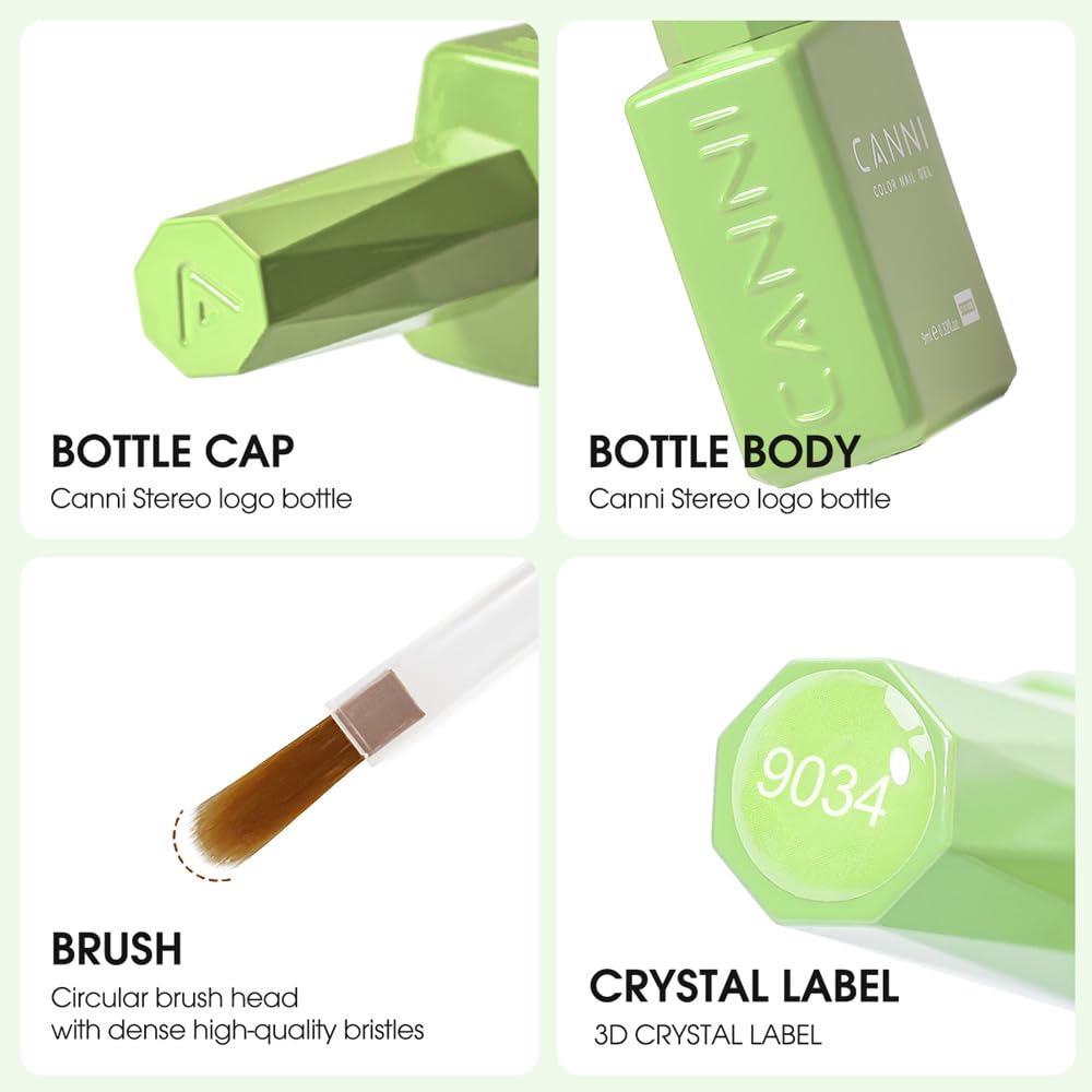 CANNI UV Nagellack Set 24 Farben Gellack 9ml | mit Farbkarte Unterlack Glänzender Überlack Matte Überlack Primer Dehydrator reinforce gel für Starter Maniküre CC2