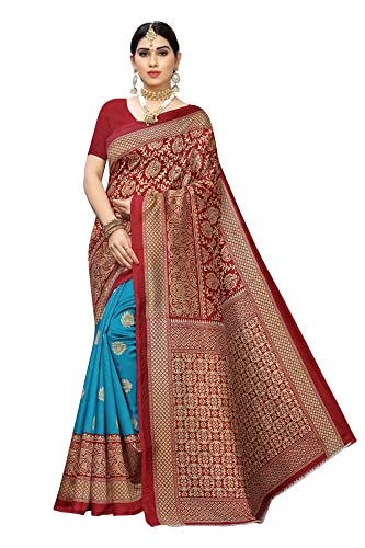 Image of Yashika Women's Sarees Women's Combo Art Silk Printed Saree With Unstitched Blouse Piece |saree for Women | saree combo | New Sari | Saree Pack Of 3