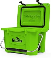 Vista 65 de Grizzly 20 Cooler Cofre de hielo de 20 cuartos de galón duradero con aislamiento rotomoldeado Fabricado en Estados Unidos Garantía de por vida