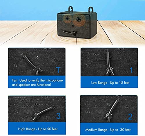 Zelers Upgrade Rechargeable New Model Outdoor Anti Barking Device Ultrasonic Dog Bark Control Sonic Bark Deterrents Silencer No Bark Tool Stop Barking Bark Stop Repeller #TOP6