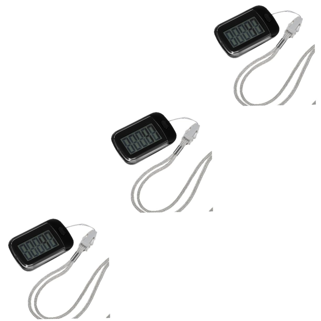 BESTonZON pédomètre Compteur de pour Marcher Petit Clip podomètre traqueur Portable Montre Sport Montre Course à Pied Clip sur podomètre Ceintures de Course Plastique Noir