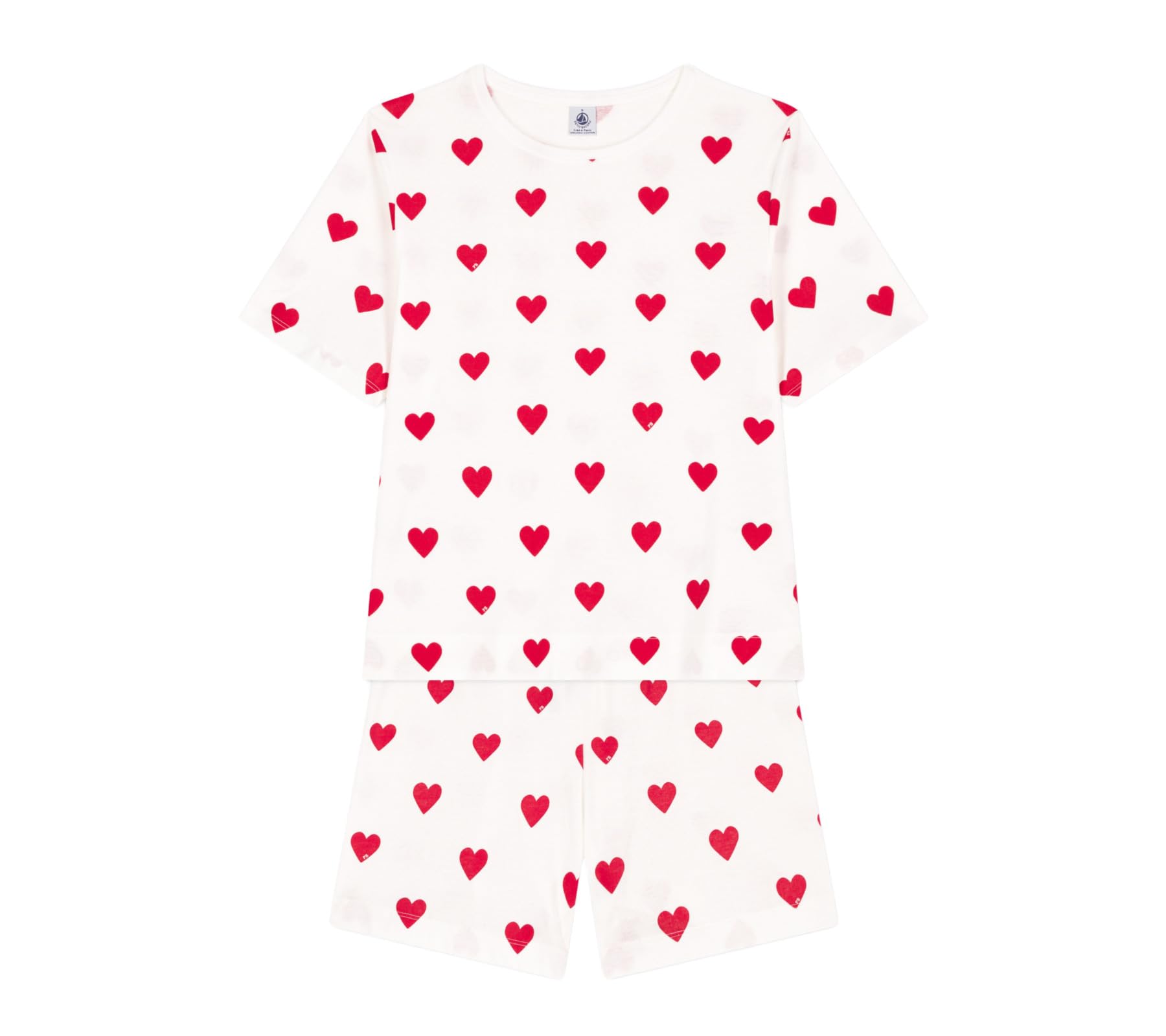 Petit Bateau A0b5v Pyjacourt Manches Courtes Femme (Lot de 1)