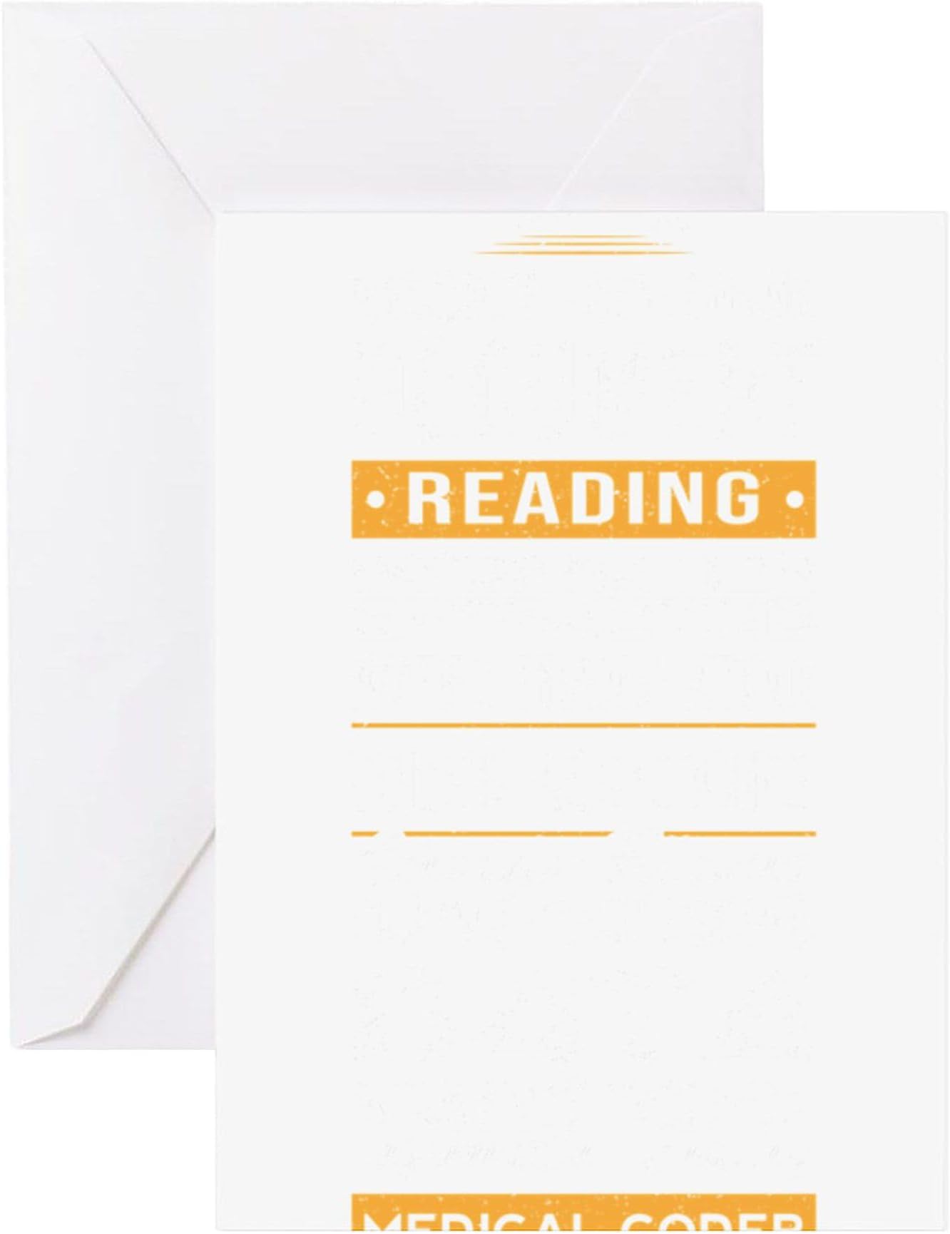 CafePress Medical Coder Reading Codes Data Re Greeting Cards Folded Greeting Card Glossy