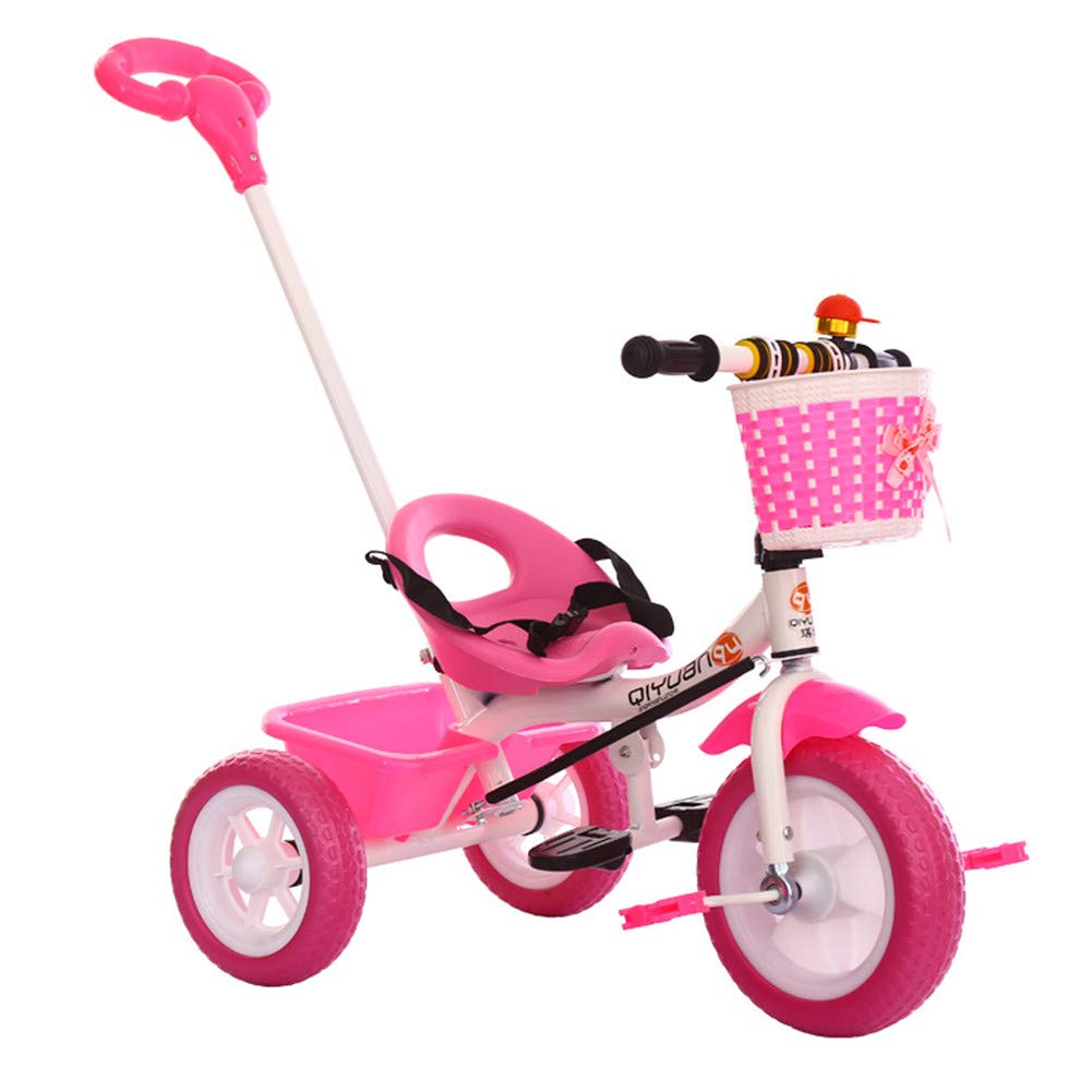 Buy Children's Tricycle with Detachable Push Handle 3 Wheel Toddlers