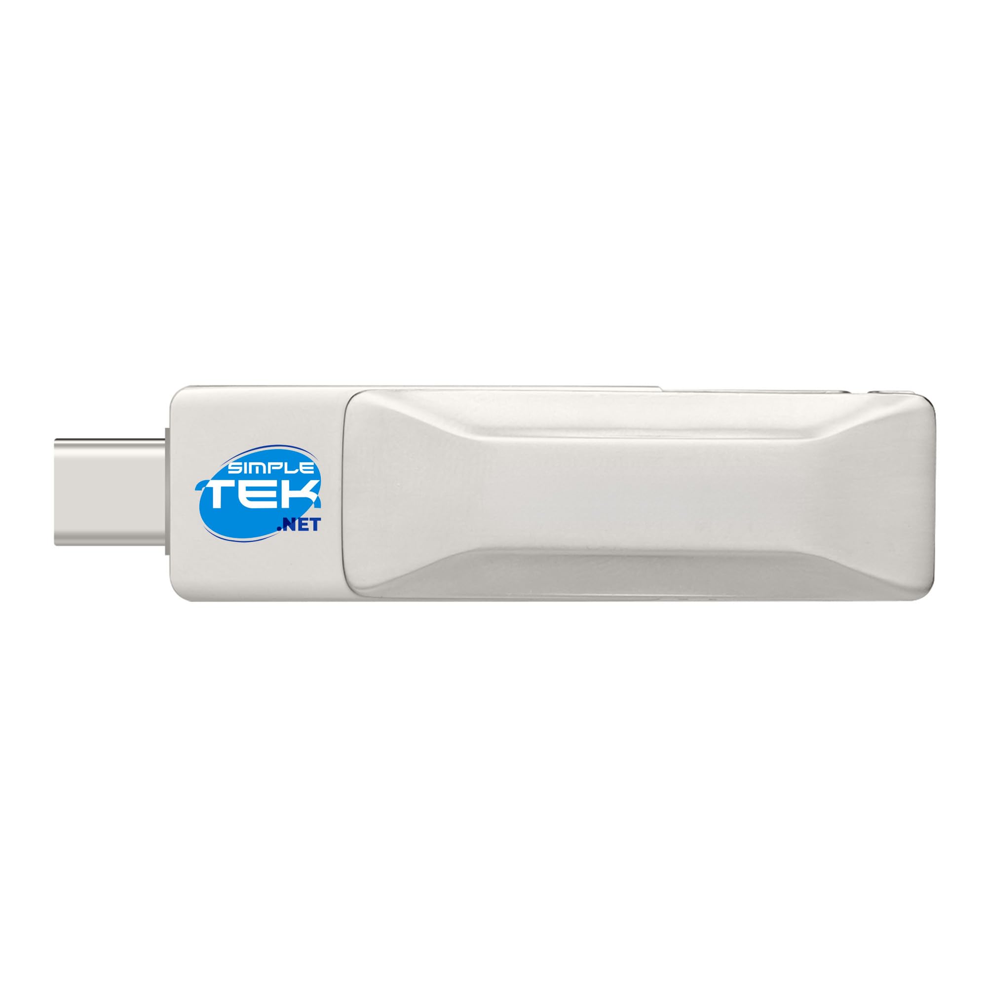SIMPLETEK - Chiavetta USB SSD Portatile 1 TB ad Alta Velocità - Doppio Connettore USB-A e USB-C Reversibile per PC e Smartphone
