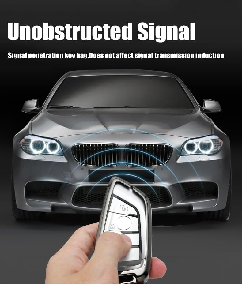 Custodia Chiave Auto per BMW 3 Series 5 Series 530i x3 i3 ix3 x5 325li, Chiave A Distanza dell'automobile Borsette di Ricambio,Chiave A Distanza,B