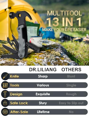 Fathers Day Dad Gifts from Daughter Son Wife, 13 in 1 Hammer Multitool - image 8