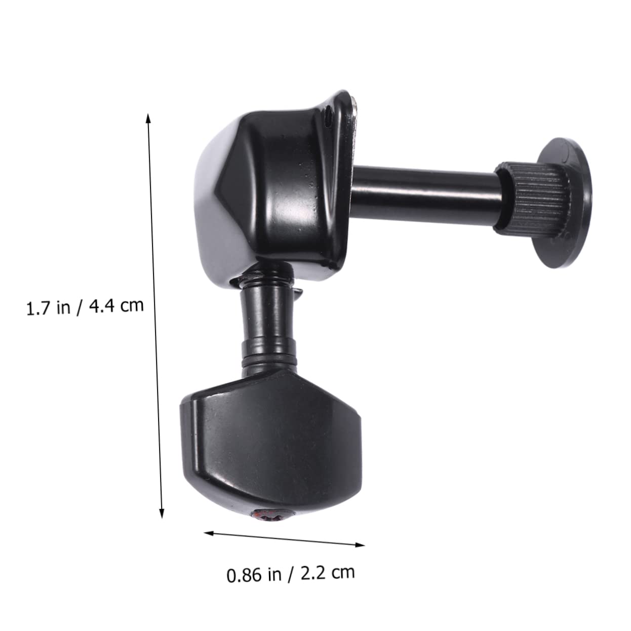 Abaodam 3er-sets Ersatz Für Abgenutzte Stimmwirbel Robuste Gitarren-stimmgeräte Aus Metall 3r3l-stimmschlüssel Für Gitarre Und Bass Schwarz 6 Stück * 3