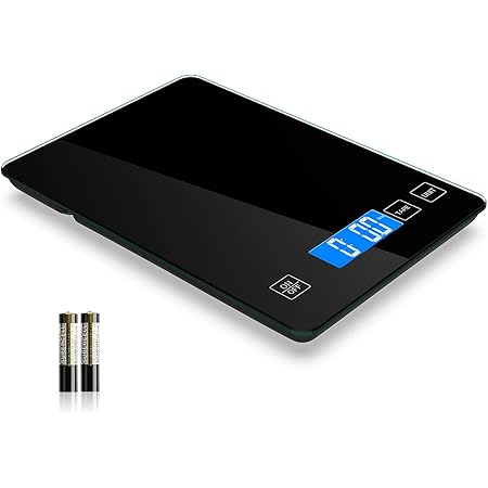 Nicewell Food Scale Digital Weight Grams and oz, 22lb Kitchen Scale for Cooking Baking, 1g/0.1oz Precise Graduation, Sleek Tempered Glass Platform
