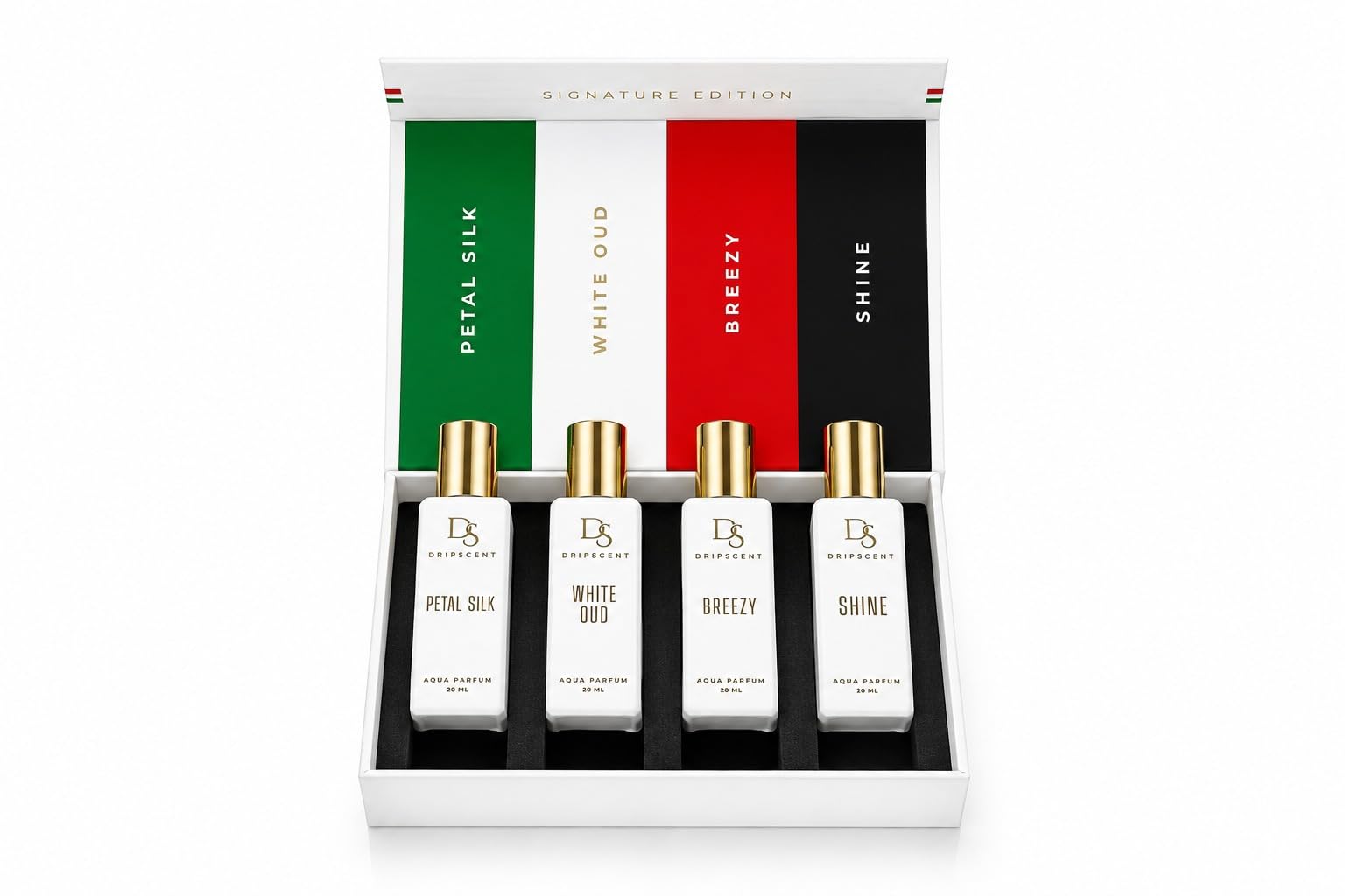 Perfume Gift Set for Women 4x20ml | Gifts for Woman | Non-Alcoholic Perfume for Woman | Shine, Petal Silk, White Oud, Breezy Long Lasting EDP | Floral & Fruity Premium Fragrance-image-0