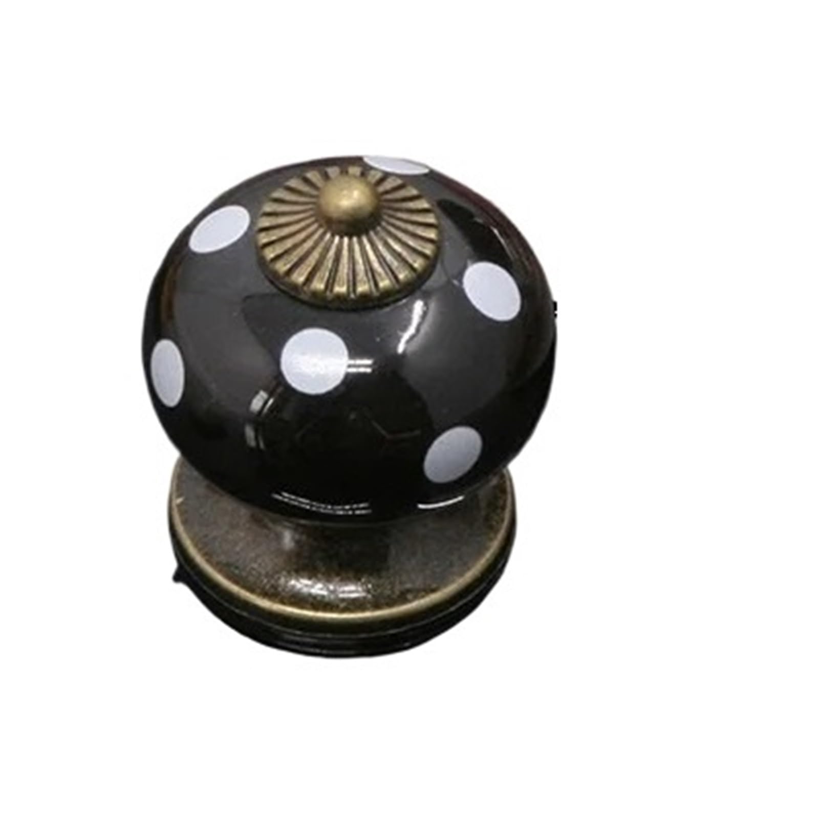 GNYVZXPLQ Ceramic Handle Drawer Knobs, 6PCS CeramicCabinetHandle 1Hole CartoonLadybug DrawerDoor ZincAlloy Multicolor(Black)