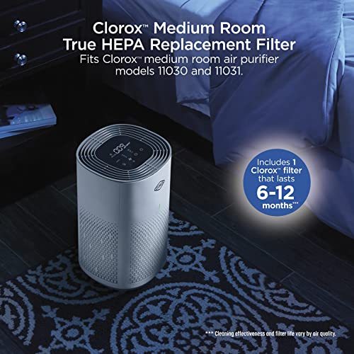 Clorox Medium Room Air Purifier True HEPA Replacement Filter, 1,000 Sq. - image 3