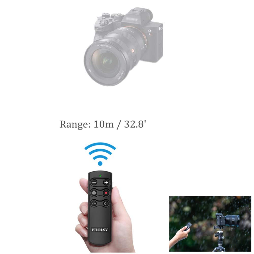 PHOLSY Telecomando Bluetooth RMT-P1BT Per Sony – Wireless, Compatibile Con A1, A6400, A7M4, ZV-E10, FX3 E Altri