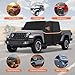 Cab Cover for Jeep Gladiator JT 2019-2026 - All Weather Waterproof Gladiator Half Car Cover, Outdoor Jeep Cab Cover Rain Covers with Door Zipper Windproof Straps for Sun Snow UV Protection