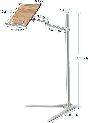 Miniatura 2 de Shikha Soporte ajustable para computadora portátil, soporte para tableta, base de trípode, soporte manos libres para portátil, teléfono y tableta,