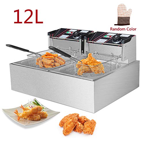 EOSAGA Electric Deep Fryer with Basket 12 Liter 1500W Each Countertop Deep Fryer