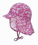 Döll Baseballmütze Blümchen mit Nackenschutz (51)